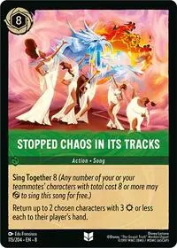 Stopped Chaos in Its tracks (8-115)