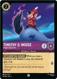 Carta Timothy Q. Mouse - Flight Instructor, 9-47