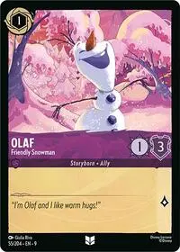 Carta Olaf - Friendly Snowman, 9-55