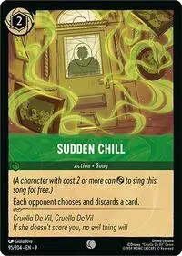 Carta Sudden Chill, 9-95