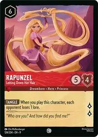 Carta Rapunzel - Letting Down Her Hair, 9-124