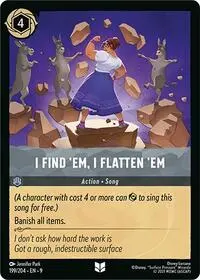 I Find 'Em, I Flatten 'Em (9-199)