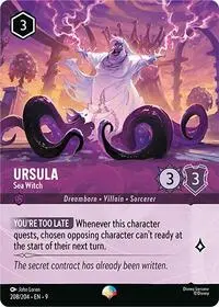 Carta Ursula - Sea Witch, 9-208