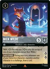 Carta Nick Wilde - Persistent Investigator, 10-187