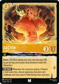 Carta Gaston - Frightful Bully, 10-2