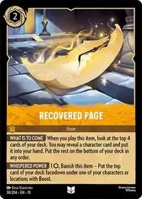 Carta Recovered Page, 10-30