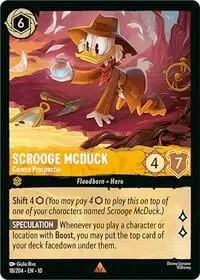 Carta Scrooge McDuck - Cavern Prospector, 10-18