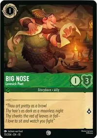 Carta Big Nose - Lovesick Poet, 10-70