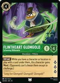 Carta Flintheart Glomgold - Scheming Billionaire, 10-76