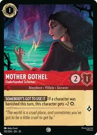 Carta Mother Gothel - Underhanded Schemer, 10-110