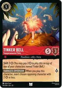 Carta Tinker Bell - Temperamental Fairy, 10-115