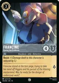 Carta Francine - Eyeing the Evidence, 10-176
