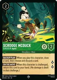 Carta Scrooge McDuck - S.H.U.S.H. Agent, 10-89