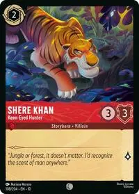 Carta Shere Khan - Keen-Eyed Hunter, 10-108