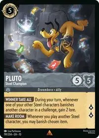 Carta Pluto - Steel Champion, 10-191