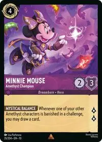 Carta Minnie Mouse - Amethyst Champion, 10-35