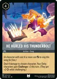 Carta He Hurled His Thunderbolt, 10-197