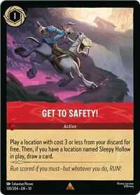 Carta Get to Safety!, 10-130