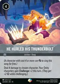 He Hurled His Thunderbolt (10-222)