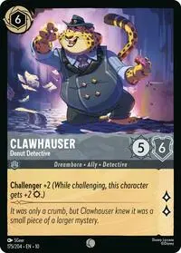 Carta Clawhauser - Donut Detective, 10-175
