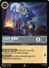 Carta Chief Bogo - Calling the Shots, 10-185