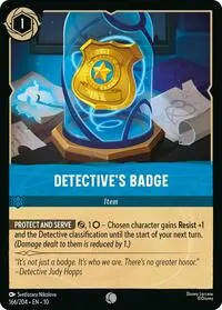Carta Detective's Badge, 10-166