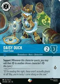 Carta Daisy Duck - Ghost Finder, 10-217
