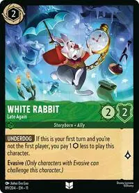 Carta White Rabbit - Late Again, 11-89