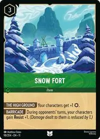Carta Snow Fort, 11-98