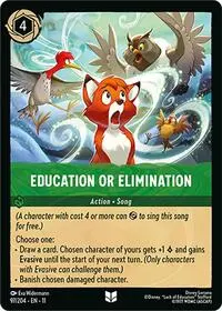 Education or Elimination (11-97)