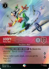 Carta Goofy - Klutzy Skier, 11-216