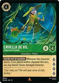 Cruella De Vil - Judgmental Traveler (12-92)