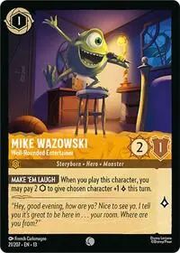 Carta Mike Wazowski - Well-Rounded Entertainer, 13-21