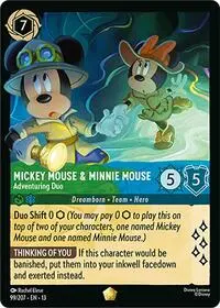 Mickey Mouse & Minnie Mouse - Adventuring Duo (13-99)