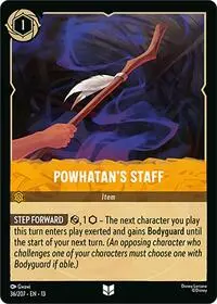 Carta Powhatan's Staff, 13-36