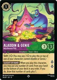 Carta Aladdin & Genie - Mischievous Pals, 13-59