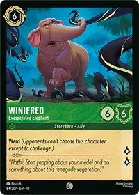 Carta Winifred - Exasperated Elephant, 13-84