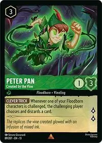 Carta Peter Pan - Created by the Vine, 13-89