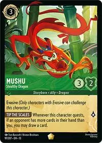 Carta Mushu - Stealthy Dragon, 13-97