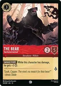 Carta The Bear - Territorial Animal, 13-112