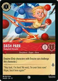 Carta Dash Parr - Dodgeball Dynamo, 13-114