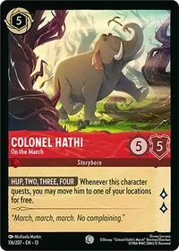 Carta Colonel Hathi - On the March, 13-116