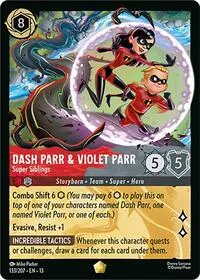 Carta Dash Parr & Violet Parr - Super Siblings, 13-133