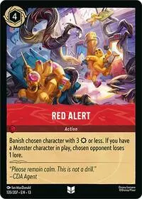 Carta Red Alert, 13-135