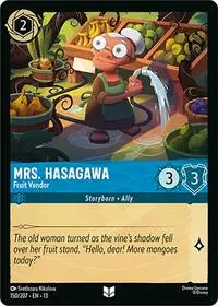 Carta Mrs. Hasagawa - Fruit Vendor, 13-150