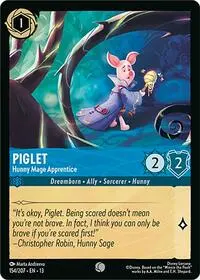 Carta Piglet - Hunny Mage Apprentice, 13-154