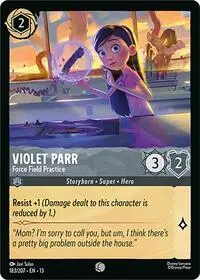 Carta Violet Parr - Force Field Practice, 13-183