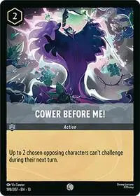 Carta Cower Before Me!, 13-198