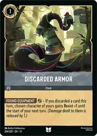 Carta Discarded Armor, 13-204