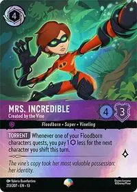 Carta Mrs. Incredible - Created by the Vine, 13-213